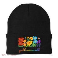 Lgbtq Diversity YAll Pride Means All Flower Beanie thumb 0