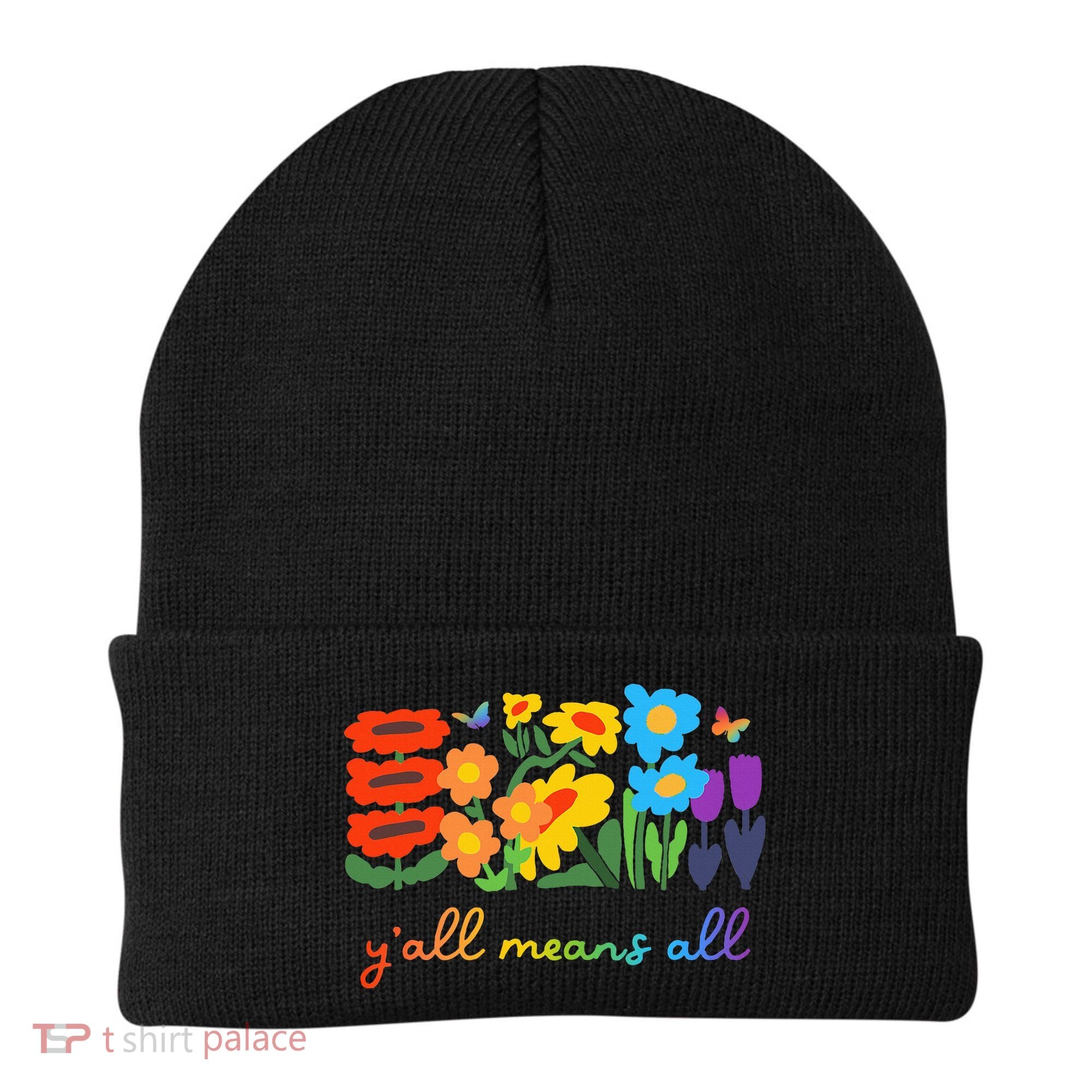 Lgbtq Diversity YAll Pride Means All Flower Beanie