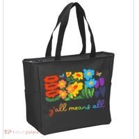 Lgbtq Diversity YAll Pride Means All Flower Tote Bag thumb 2