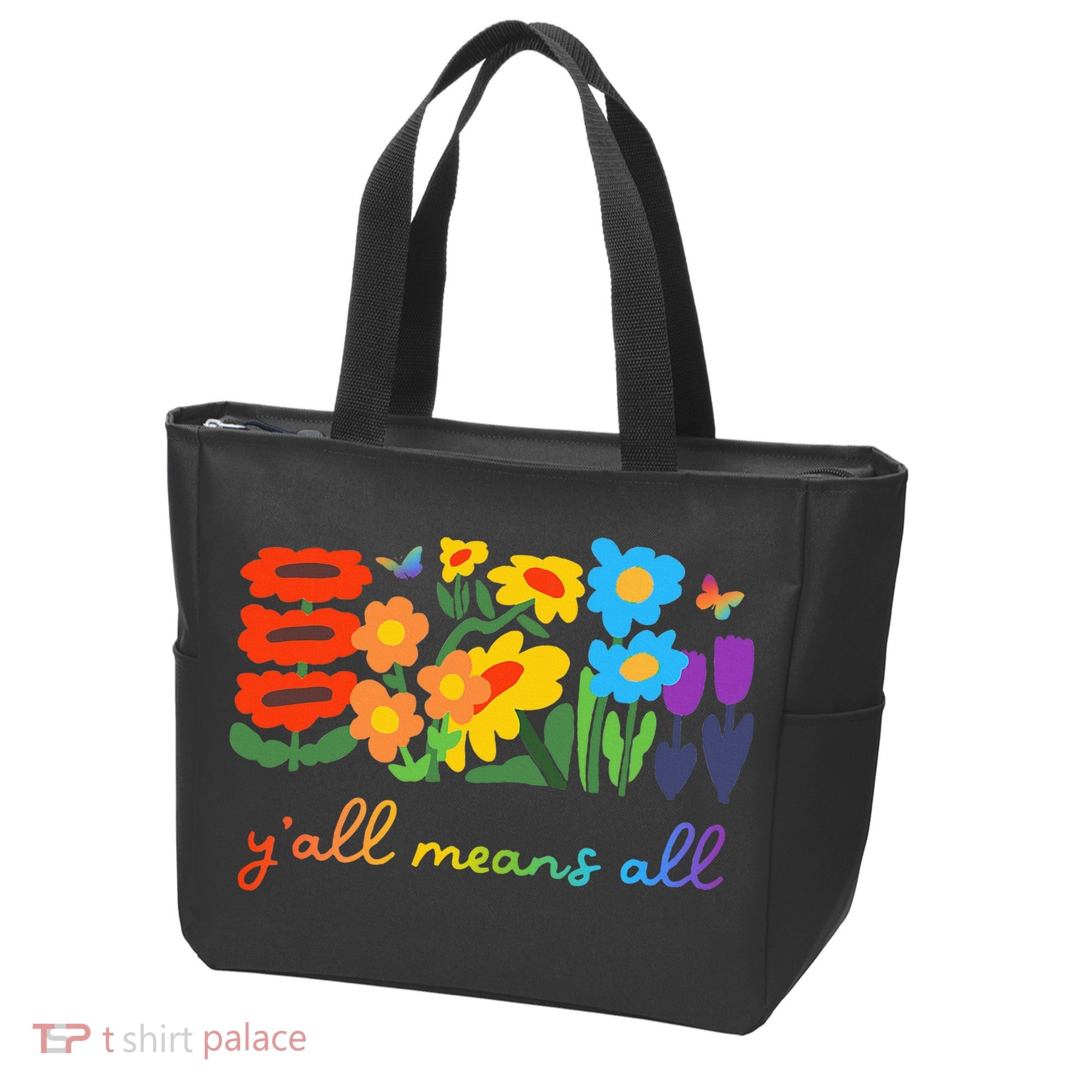 Lgbtq Diversity YAll Pride Means All Flower Tote Bag