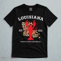 Louisiana Est 1812 Crawfish Leopard New Orleans Mardi Gras T-Shirt thumb 5