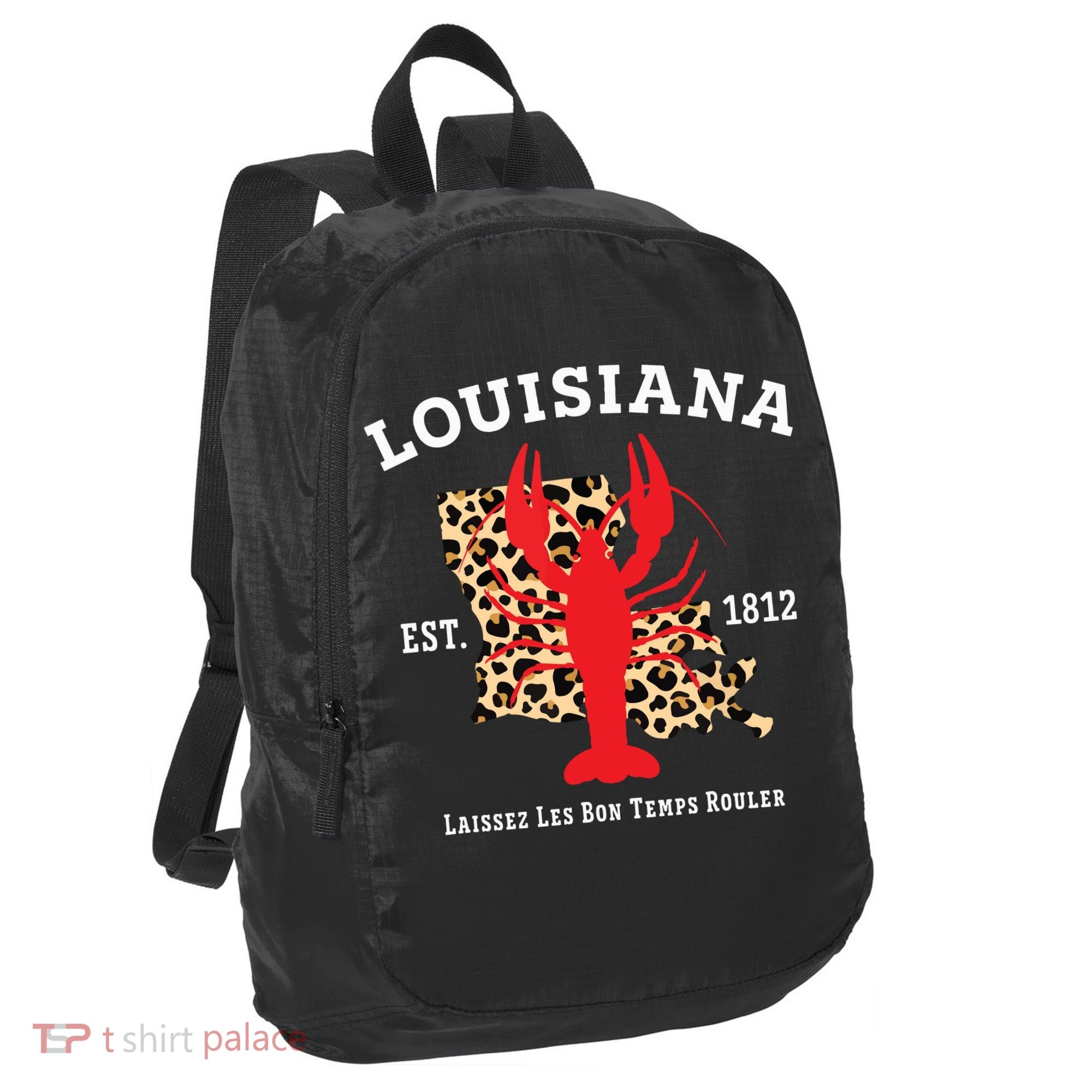 Louisiana Est 1812 Crawfish Leopard New Orleans Mardi Gras Port Authority Crush Ripstop Backpack