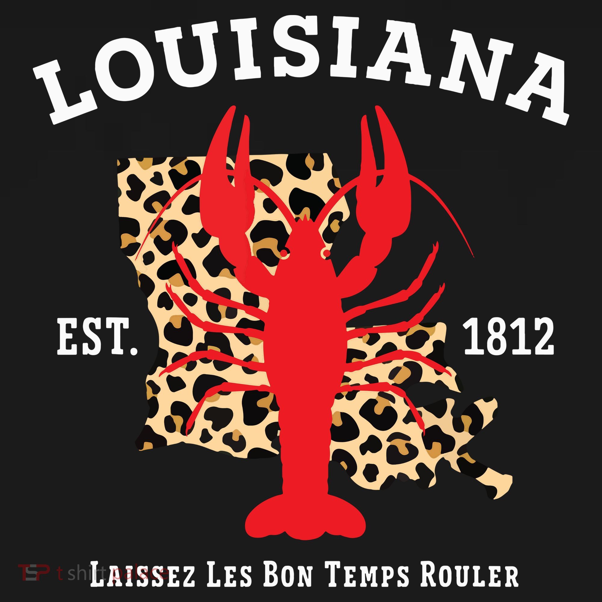 Louisiana Est 1812 Crawfish Leopard New Orleans Mardi Gras Mousepad