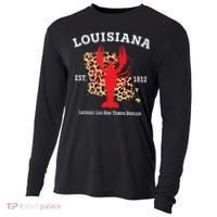 Louisiana Est 1812 Crawfish Leopard New Orleans Mardi Gras Cooling Performance Long Sleeve Crew thumb 0