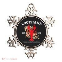 Louisiana Est 1812 Crawfish Leopard New Orleans Mardi Gras Ornament thumb 0
