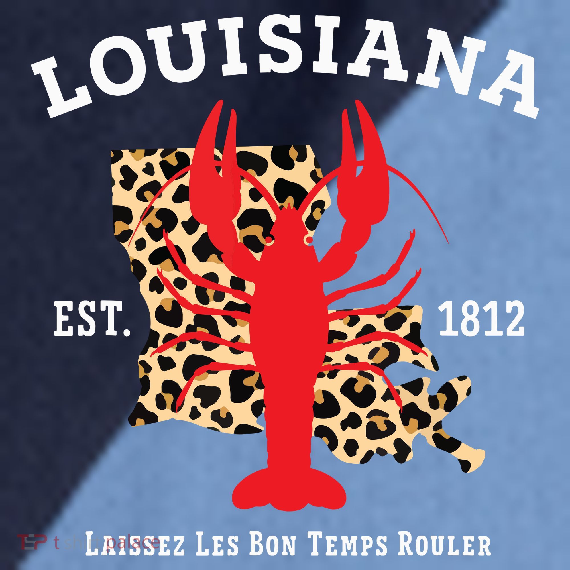 Louisiana Est 1812 Crawfish Leopard New Orleans Mardi Gras Raglan Baseball Sleeve Shirt