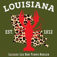 Louisiana Est 1812 Crawfish Leopard New Orleans Mardi Gras The Baniff Cuffed Pom Beanie thumb 2