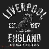 Liverpool England 1207 With Coordinates White Distressed Tumbler thumb 3