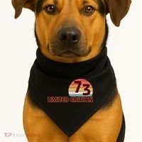 Limited Edition 1973 Retro Sun 50th Birthday USA-Made Doggie Bandana thumb 1