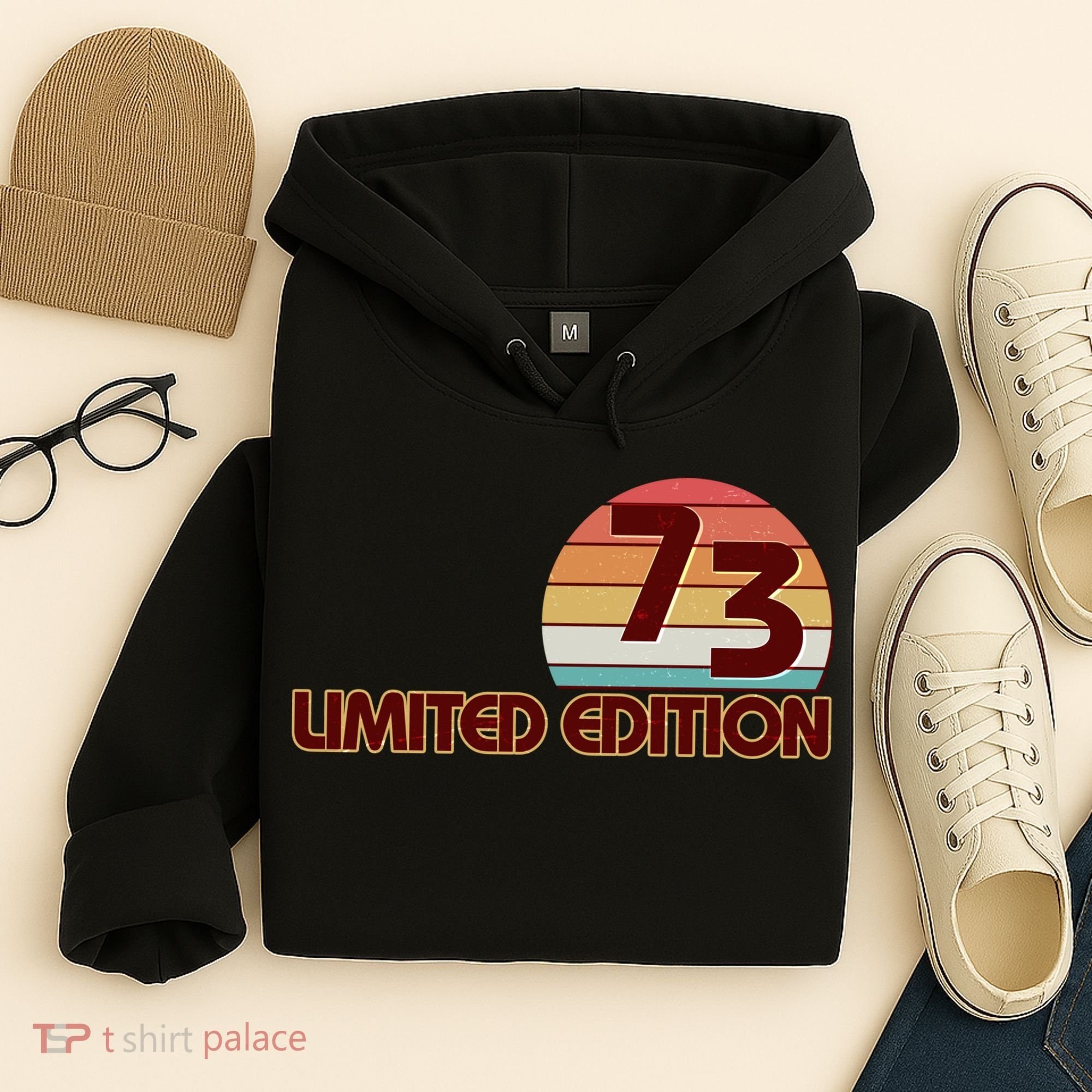 Limited Edition 1973 Retro Sun 50th Birthday Hoodie