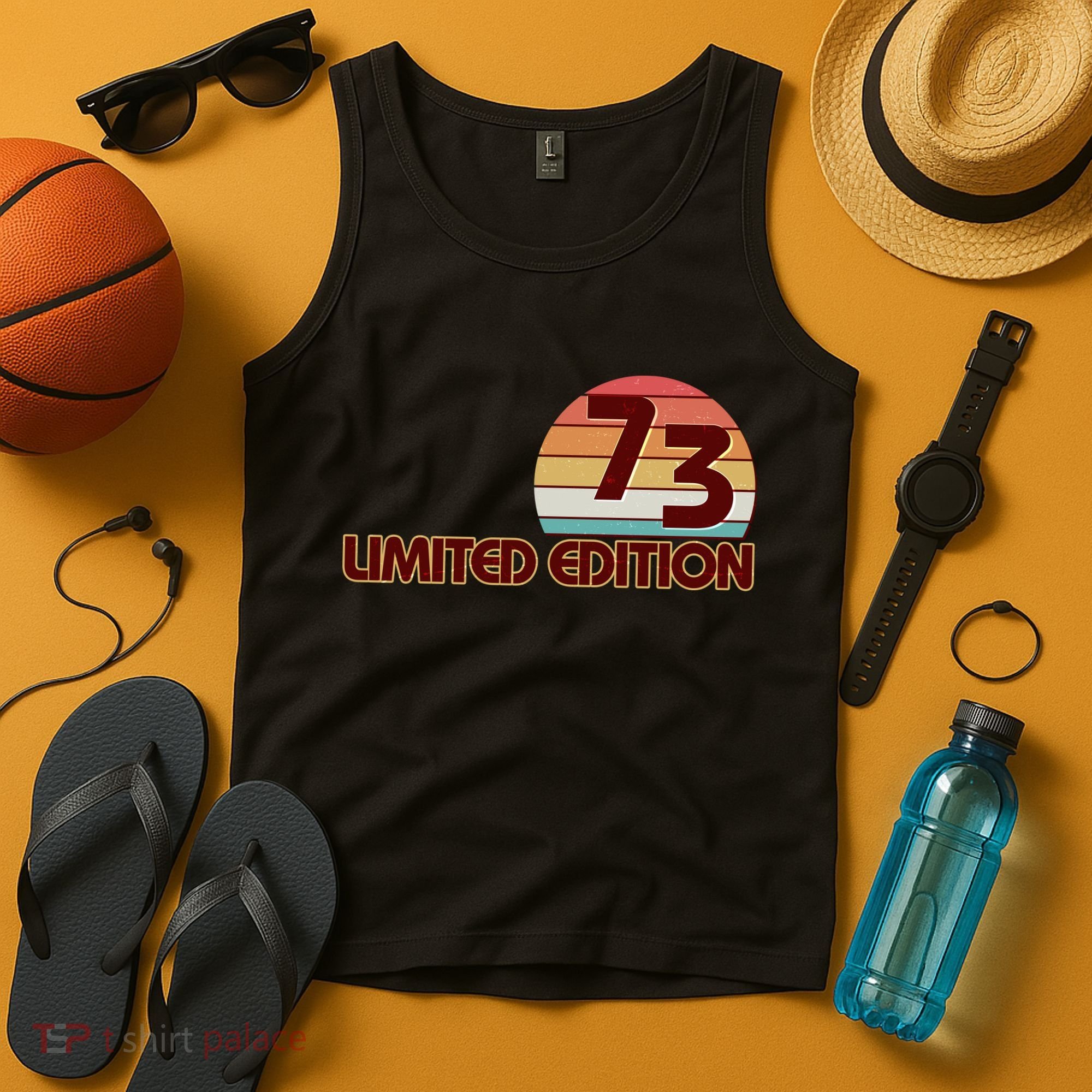 Limited Edition 1973 Retro Sun 50th Birthday Tank Top