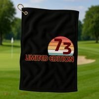 Limited Edition 1973 Retro Sun 50th Birthday Golf Towel thumb 1