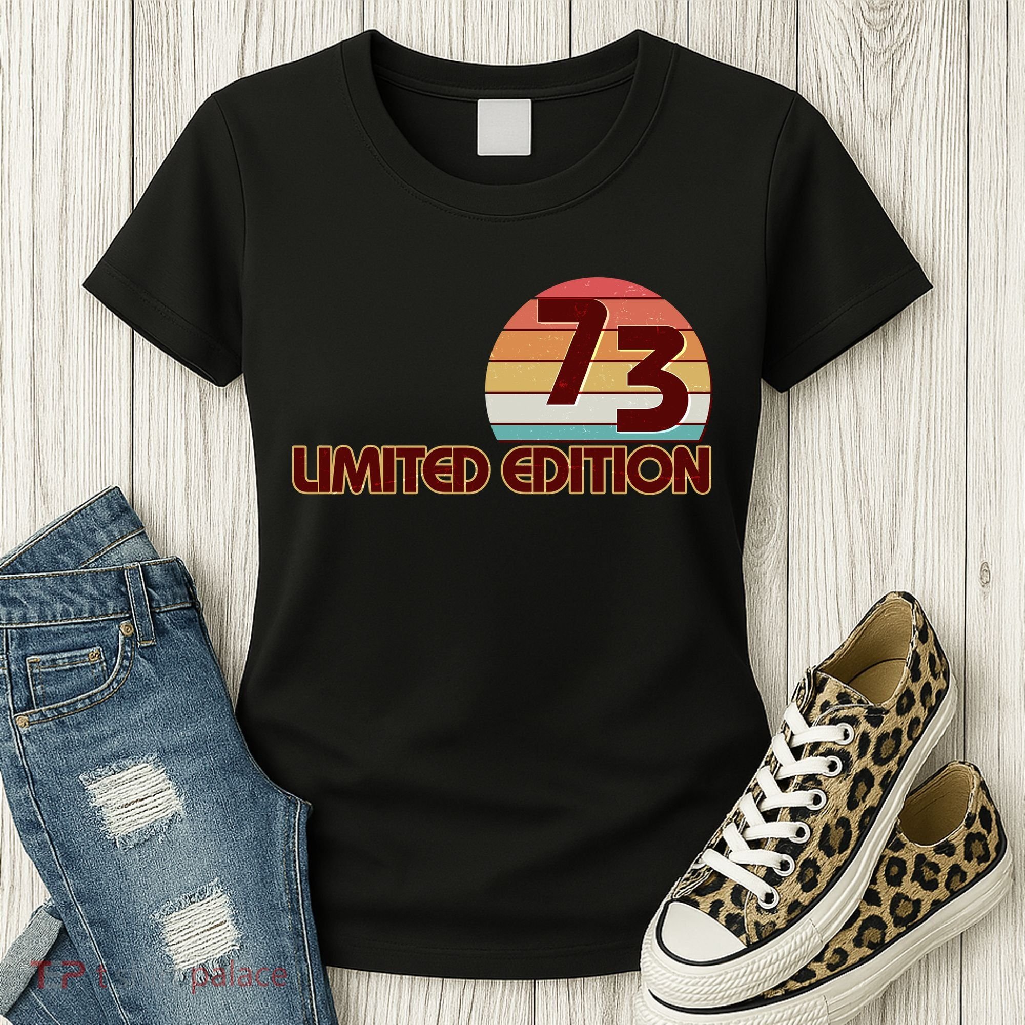 Limited Edition 1973 Retro Sun 50th Birthday Women's T-Shirt