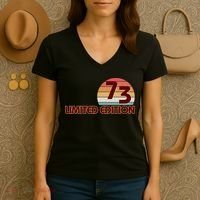 Limited Edition 1973 Retro Sun 50th Birthday Women's V-Neck T-Shirt thumb 3