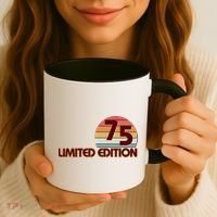 Limited Edition 1975 Retro Sun 50th Birthday Coffee Mug thumb 3