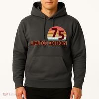 Limited Edition 1975 Retro Sun 50th Birthday Hoodie thumb 2