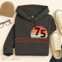 Limited Edition 1975 Retro Sun 50th Birthday Hoodie thumb 4
