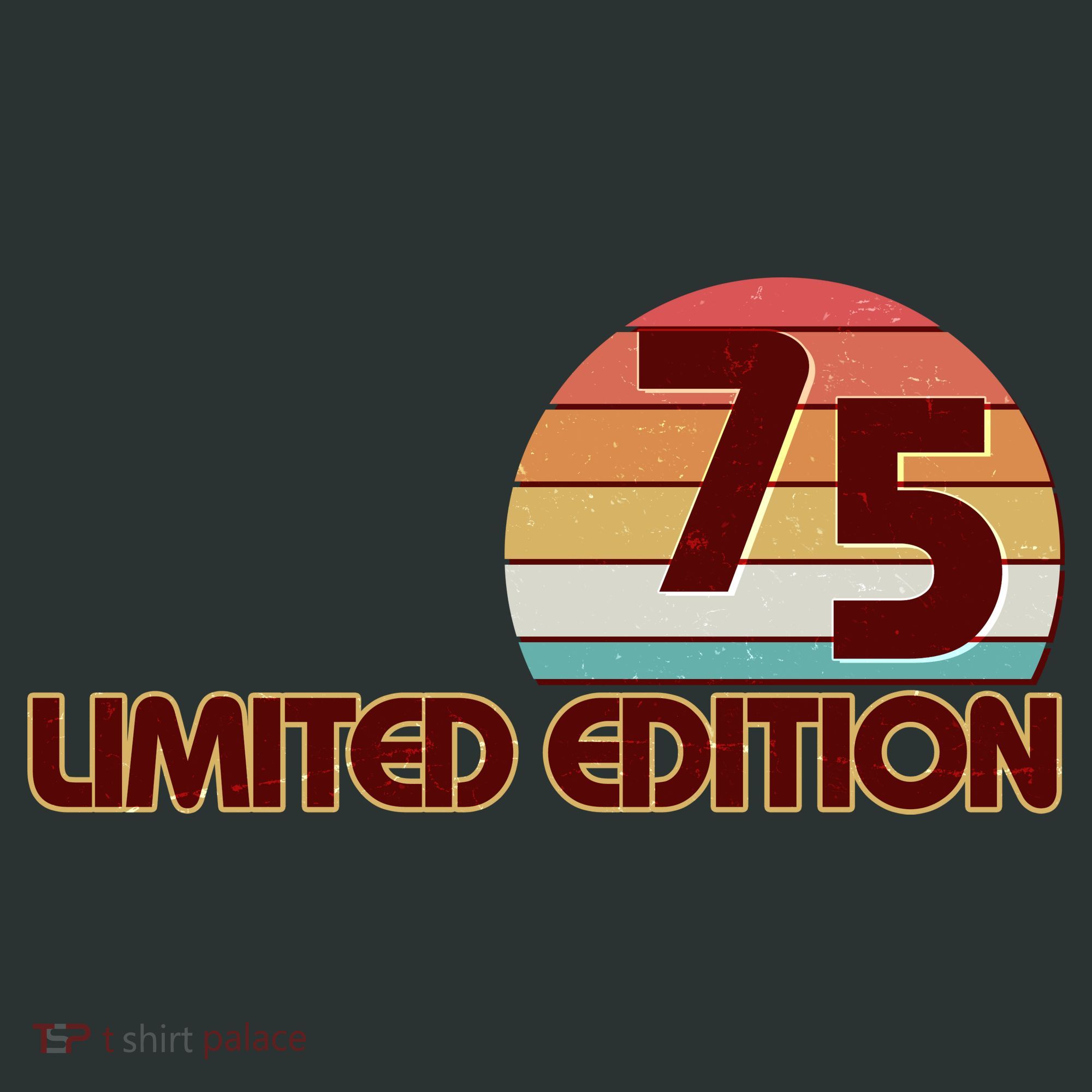 Limited Edition 1975 Retro Sun 50th Birthday T-Shirt