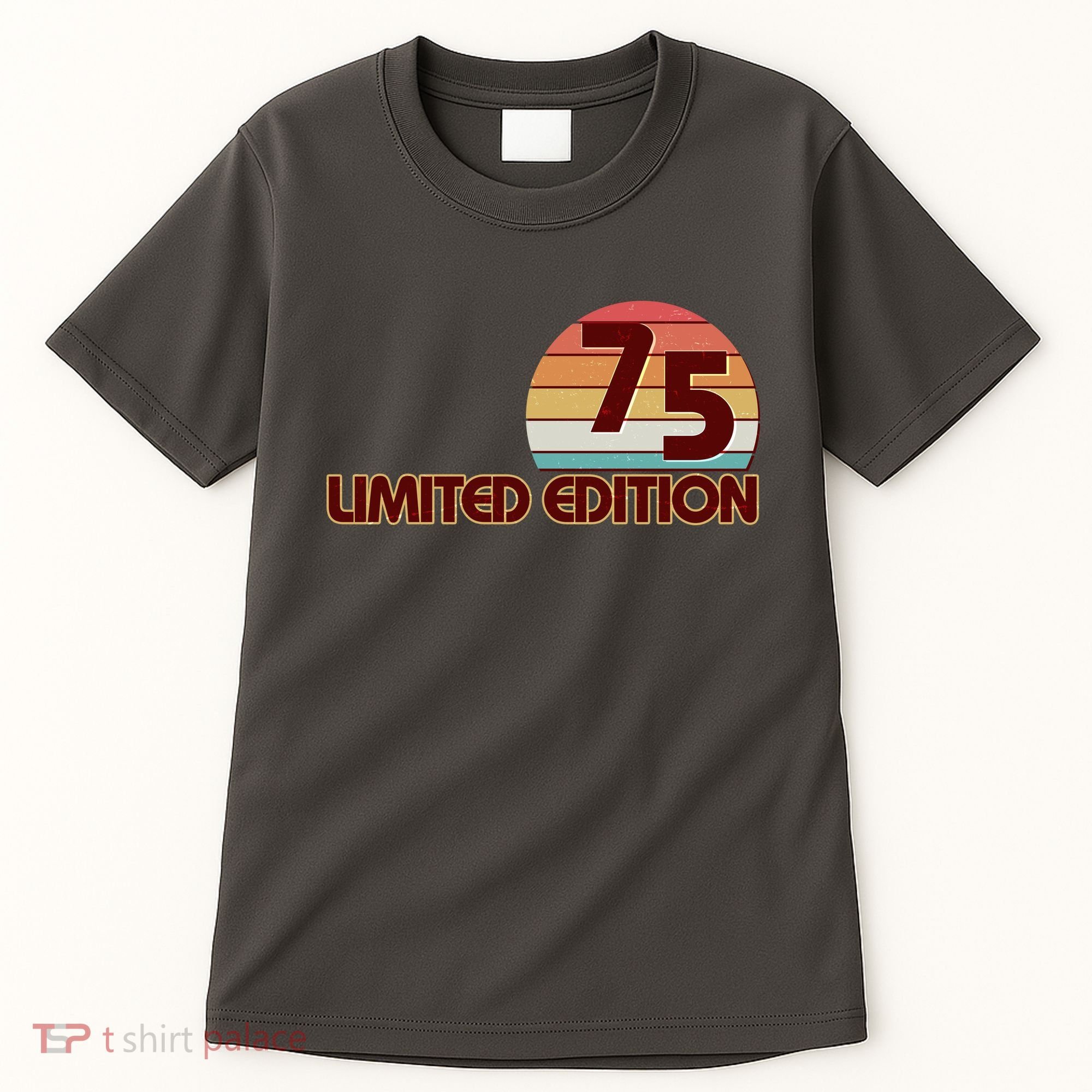 Limited Edition 1975 Retro Sun 50th Birthday Tall T-Shirt