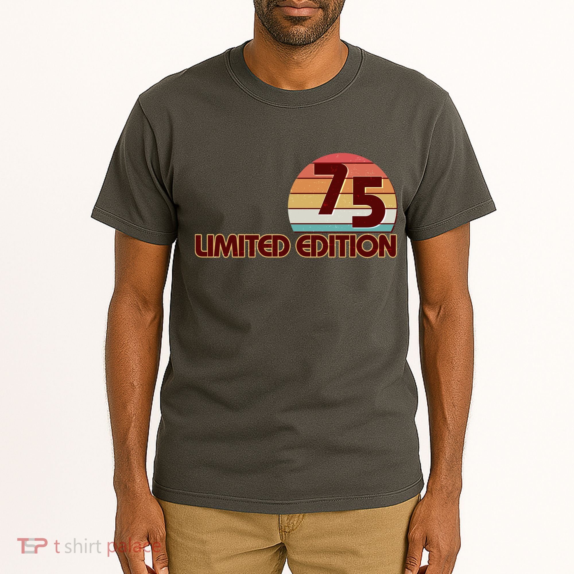 Limited Edition 1975 Retro Sun 50th Birthday Tall T-Shirt