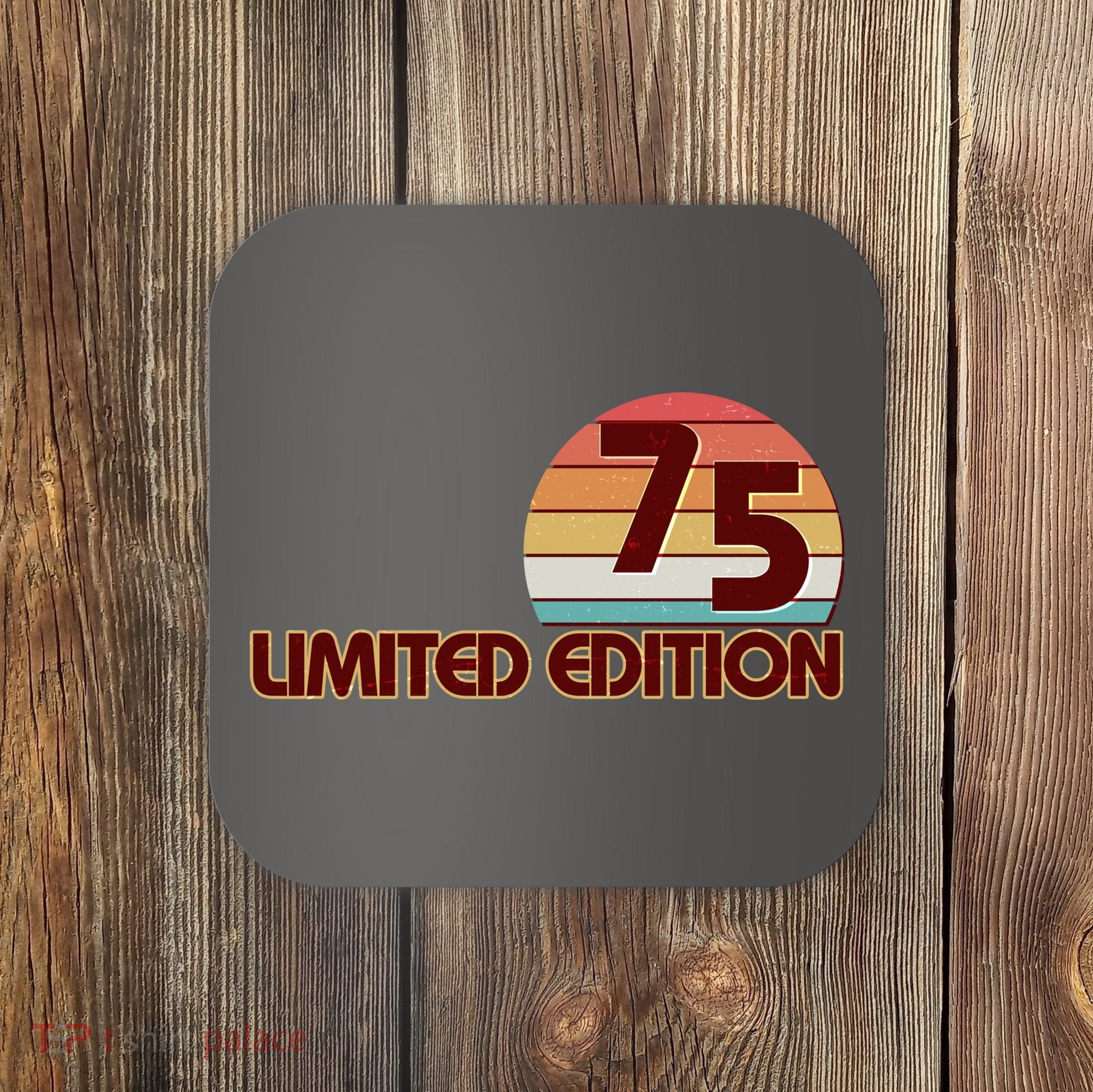 Limited Edition 1975 Retro Sun 50th Birthday Coaster