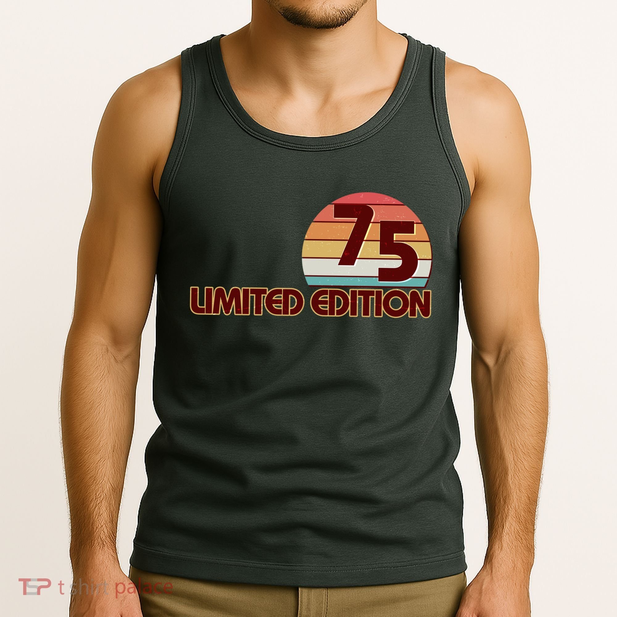 Limited Edition 1975 Retro Sun 50th Birthday Tank Top