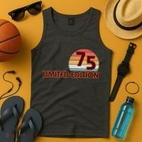 Limited Edition 1975 Retro Sun 50th Birthday Tank Top thumb 4