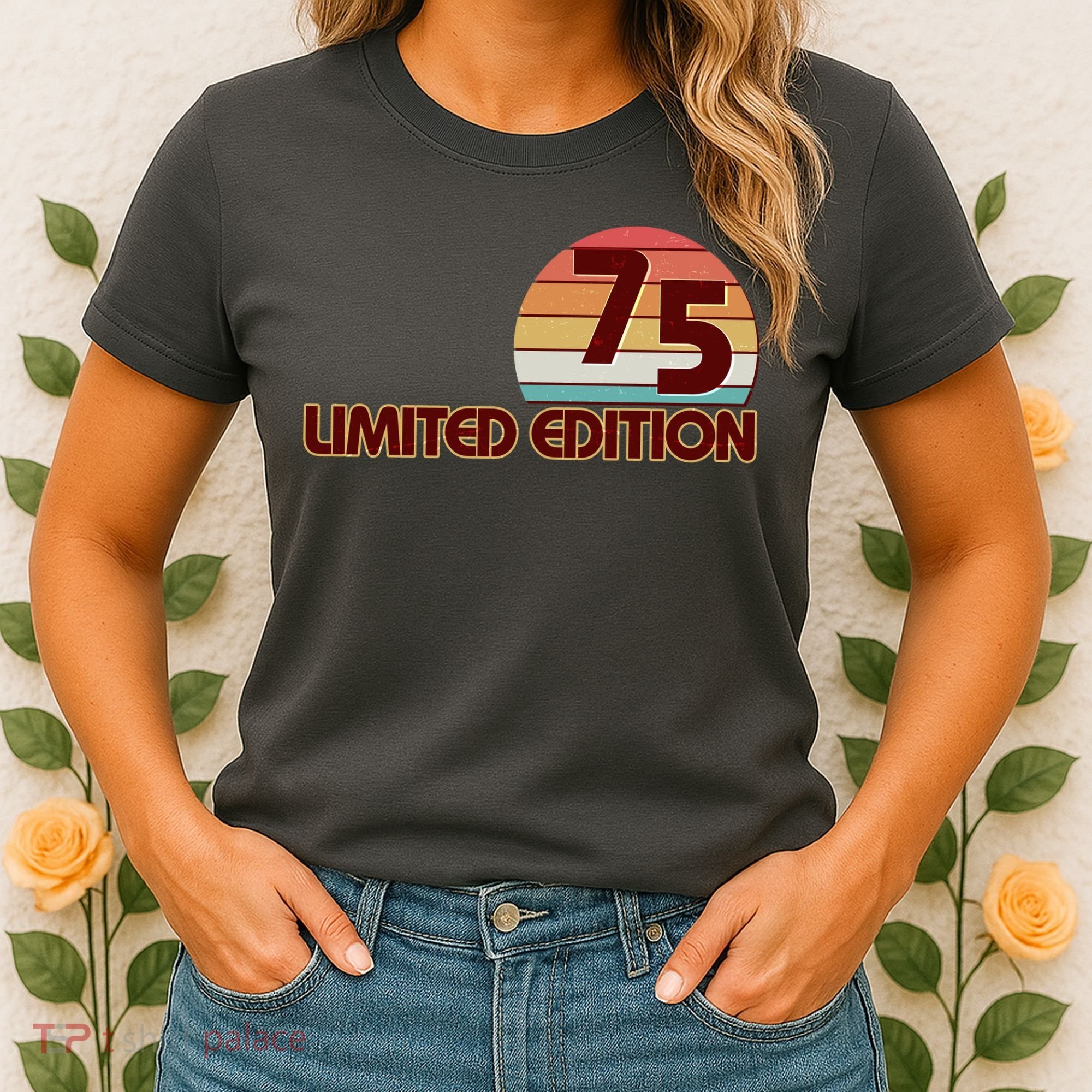 Limited Edition 1975 Retro Sun 50th Birthday Women's T-Shirt