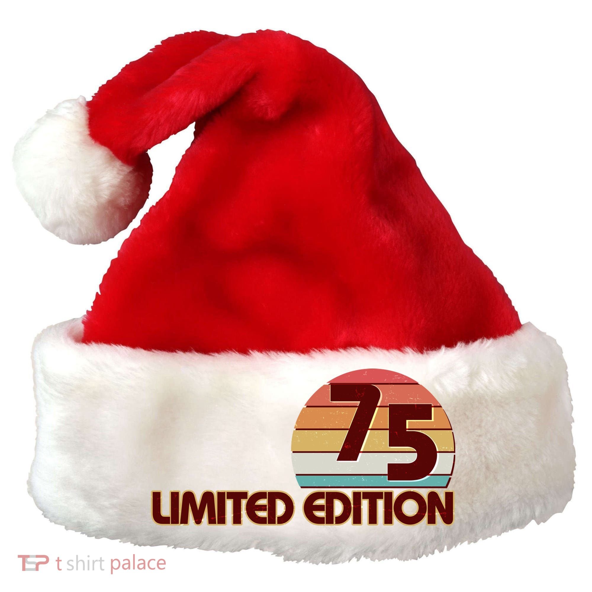 Limited Edition 1975 Retro Sun 50th Birthday Santa Hat