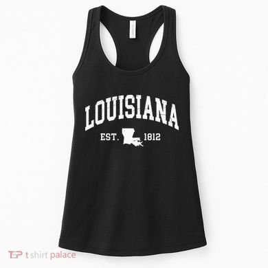 Louisiana Est. 1812 Distressed Worn Design Classic Women's Tank Top
