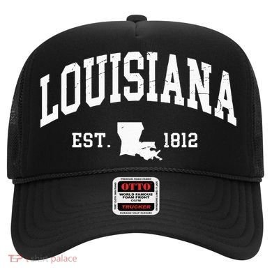 Louisiana Est. 1812 Distressed Worn Design Classic Hat