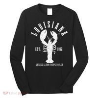 Louisiana Est. 1812 Laissez Le Bon Temps Rouler Lobster Long Sleeve Shirt thumb 0