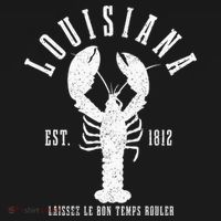 Louisiana Est. 1812 Laissez Le Bon Temps Rouler Lobster Mousepad thumb 1