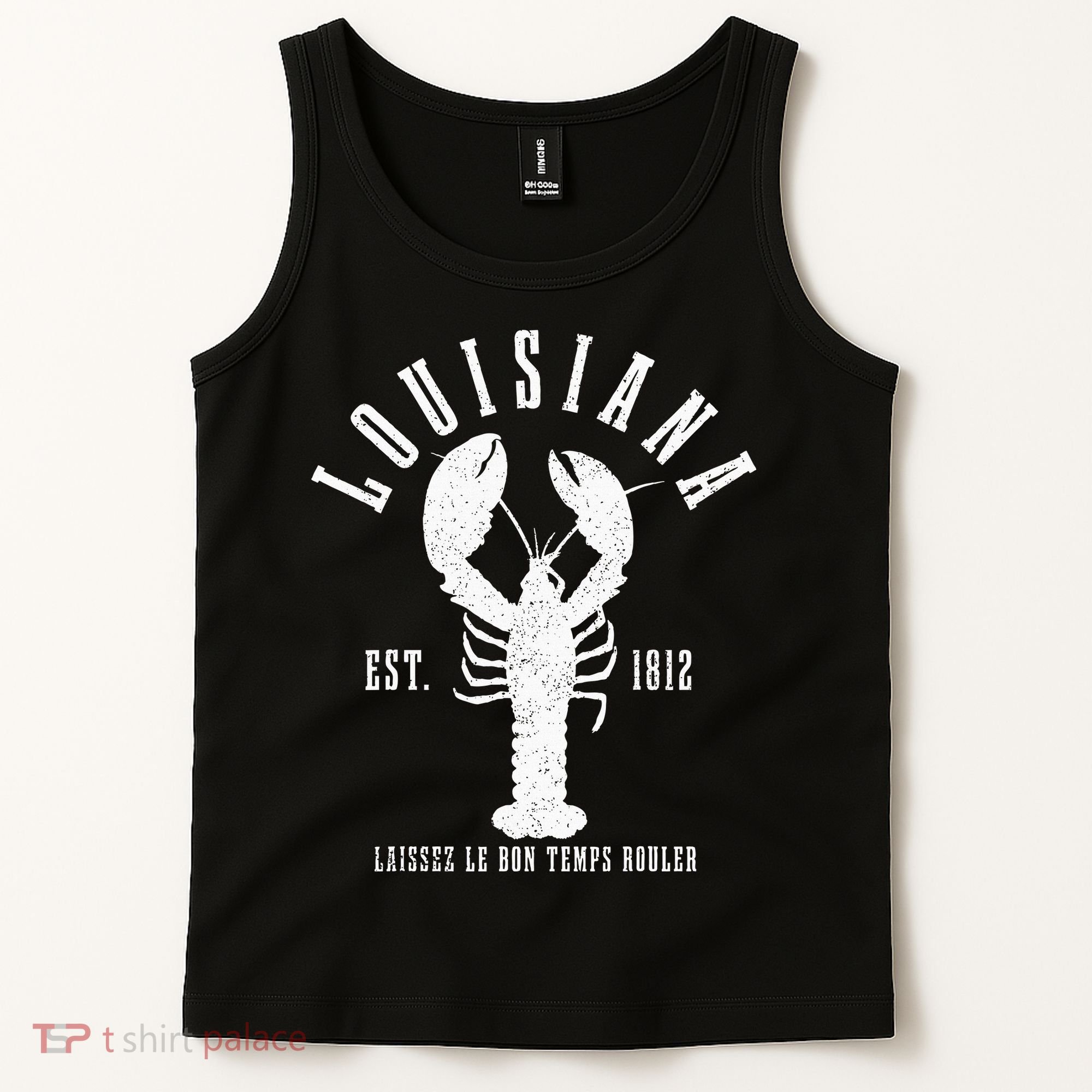 Louisiana Est. 1812 Laissez Le Bon Temps Rouler Lobster Tank Top