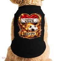 Love Egypt 2026 Heart Soccer Fan Doggie Tank thumb 0