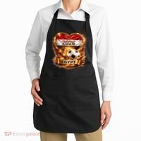 Love Egypt 2026 Heart Soccer Fan Apron thumb 2