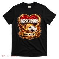 Love Egypt 2026 Heart Soccer Fan T-Shirt thumb 0