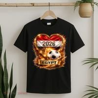 Love Egypt 2026 Heart Soccer Fan T-Shirt thumb 2