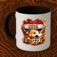 Love Egypt 2026 Heart Soccer Fan Coffee Mug thumb 2