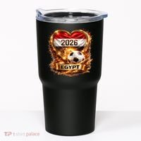 Love Egypt 2026 Heart Soccer Fan Tumbler thumb 0