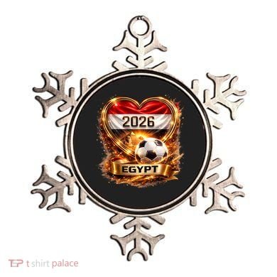 Love Egypt 2026 Heart Soccer Fan Ornament