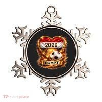 Love Egypt 2026 Heart Soccer Fan Ornament thumb 0