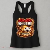 Love Egypt 2026 Heart Soccer Fan Women's Tank Top thumb 3
