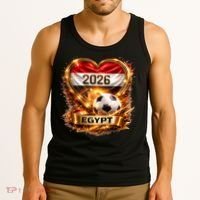 Love Egypt 2026 Heart Soccer Fan Tank Top thumb 3