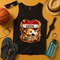 Love Egypt 2026 Heart Soccer Fan Tank Top thumb 4