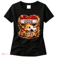 Love Egypt 2026 Heart Soccer Fan Women's T-Shirt thumb 0