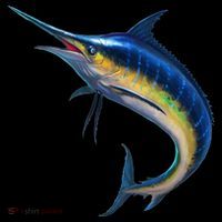 Leaping Blue Marlin Backpack thumb 2