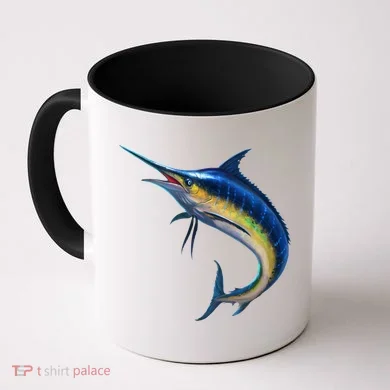 Leaping Blue Marlin Coffee Mug