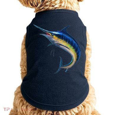 Leaping Blue Marlin Doggie Tank