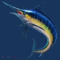 Leaping Blue Marlin Doggie Tank thumb 4